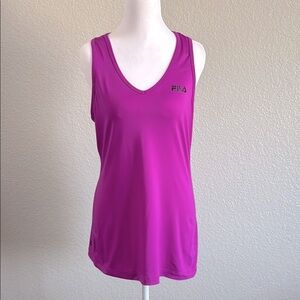 Fila Pink Fuchsia Tank Top Athletic Style size Large